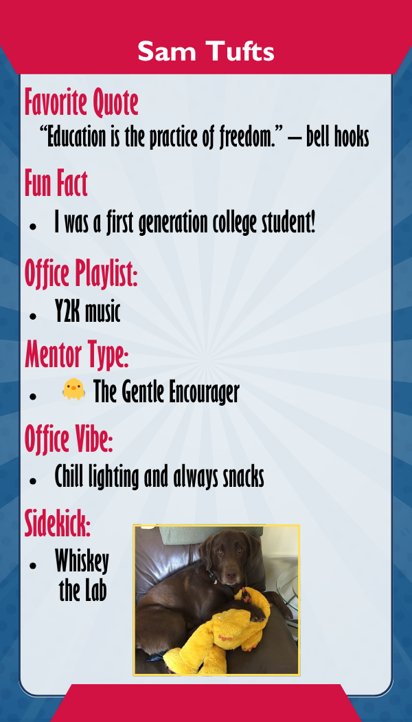 Sam Tufts — Trading card back