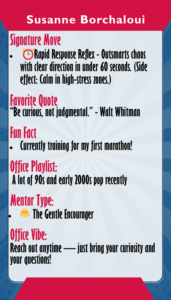 Susanne Borchaloui — Trading card back