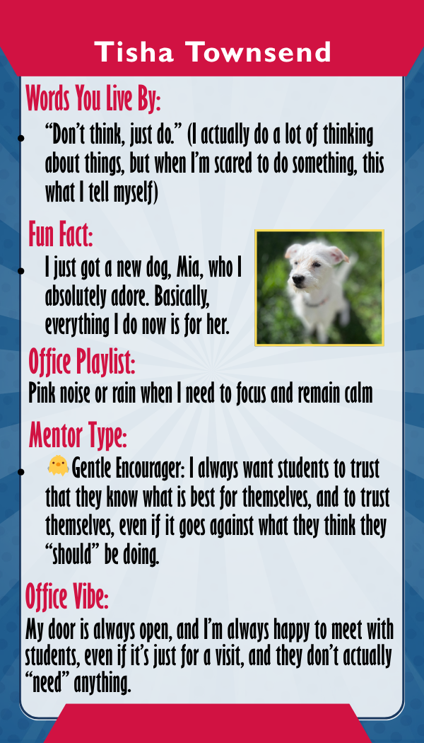 Tisha Townsend — Trading card back