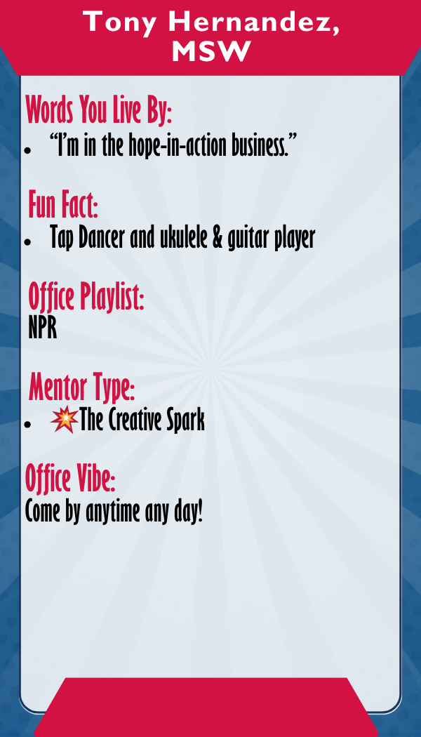 Tony Hernandez — Trading card back