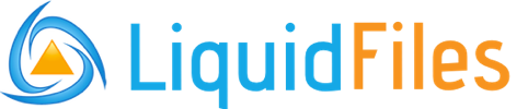 Logo for LiquidFiles, a secure document sharing site