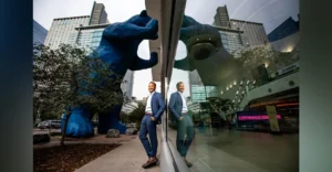 Tyrin Register in front of Denver Convention Center