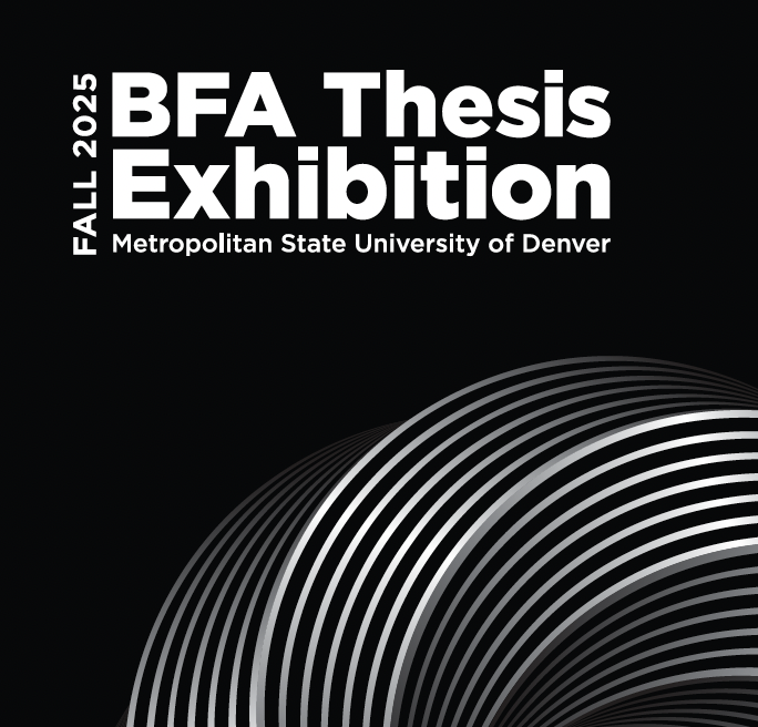 Fall 2025 BFA Thesis Exhibition title graphic.