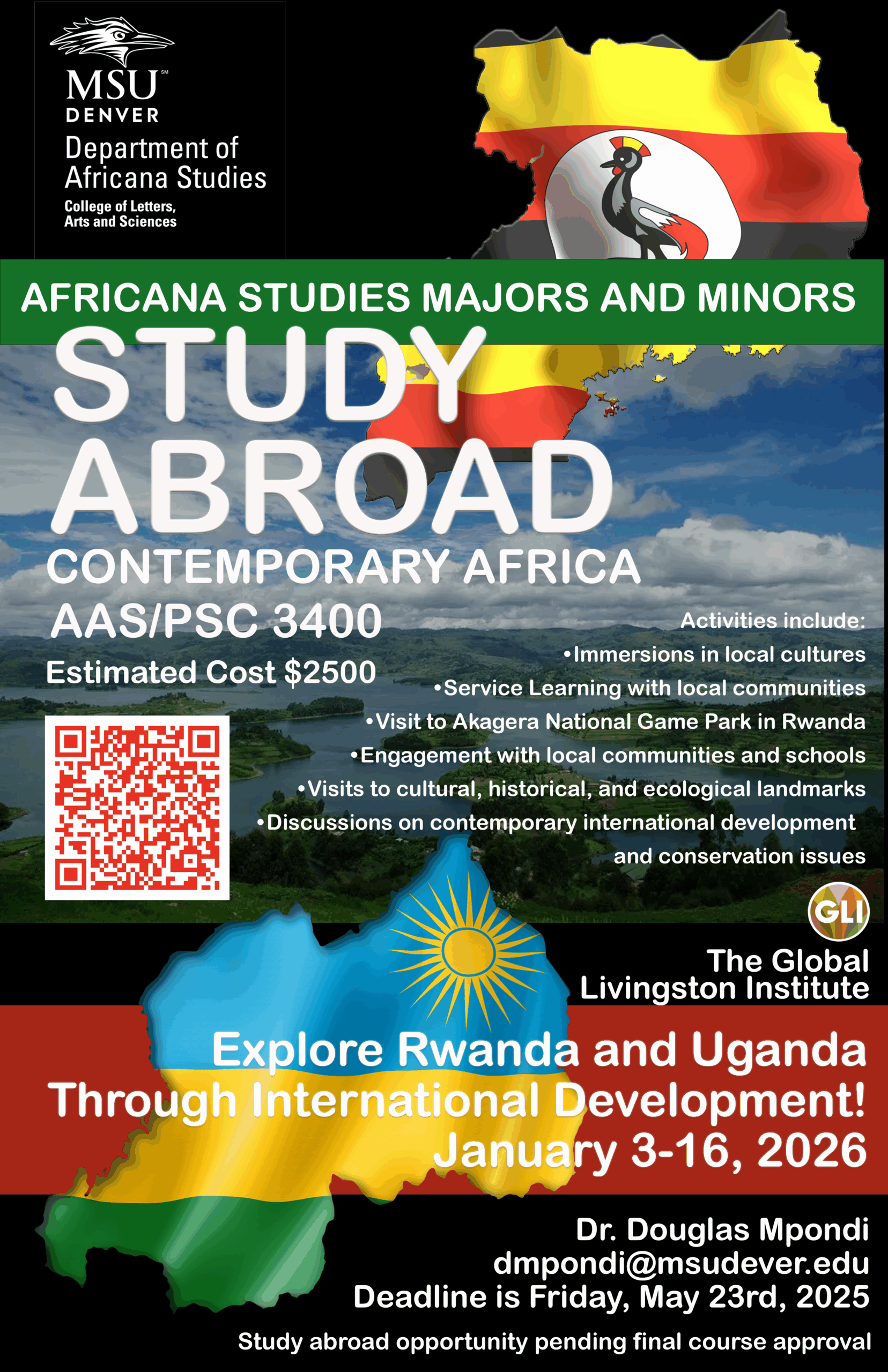 AAS3400/PSC3400 Contemporary Africa Winterim 2026-Study Abroad Course 