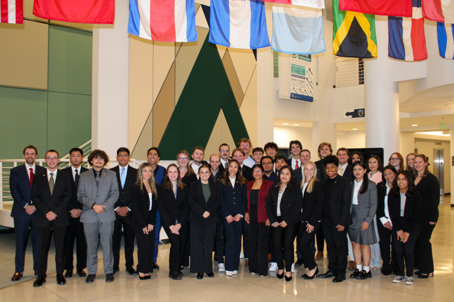 a group photo of the PSE Sales Fraternity at MSU Denver