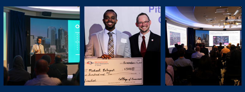 finalist Michael belyarneh for the business pitch and poster competition