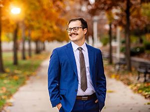 Samuel Lynch, a Nursing major at MSU Denver, has been honored as the President’s Award recipient for Fall 2025. Photo by Alyson McClaran