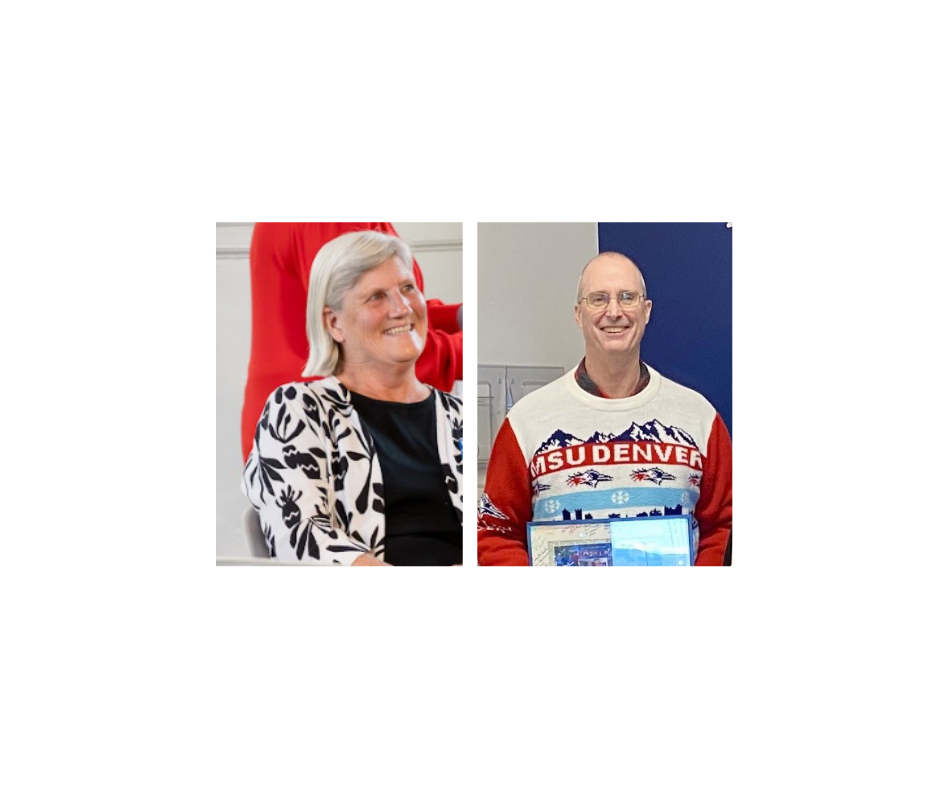 Combined headshots of prior Dean Ann Murphy & prior Senior Lecturer Jim Murphy (December 2025 accounting department retirements)