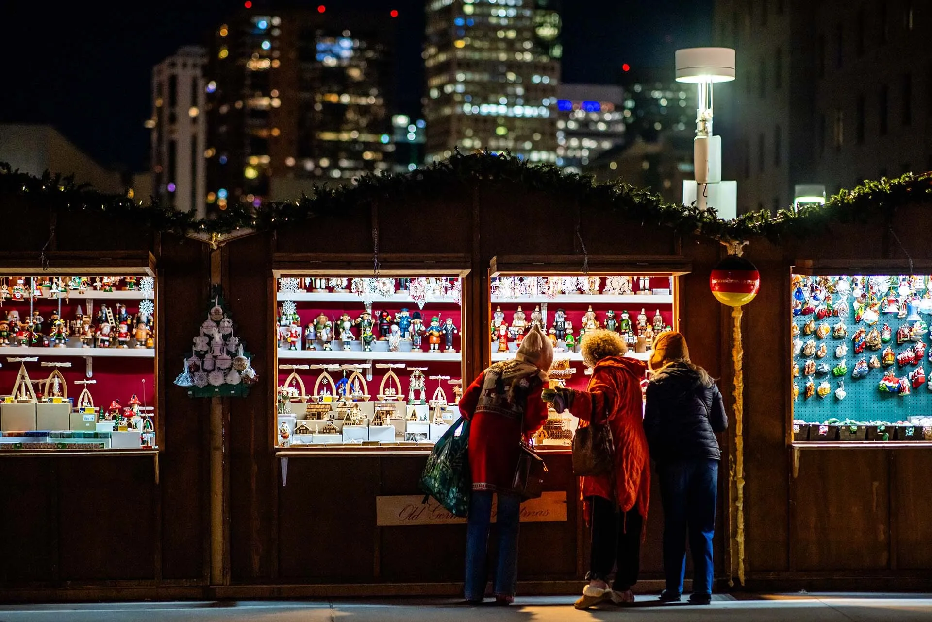 Holiday Market at night