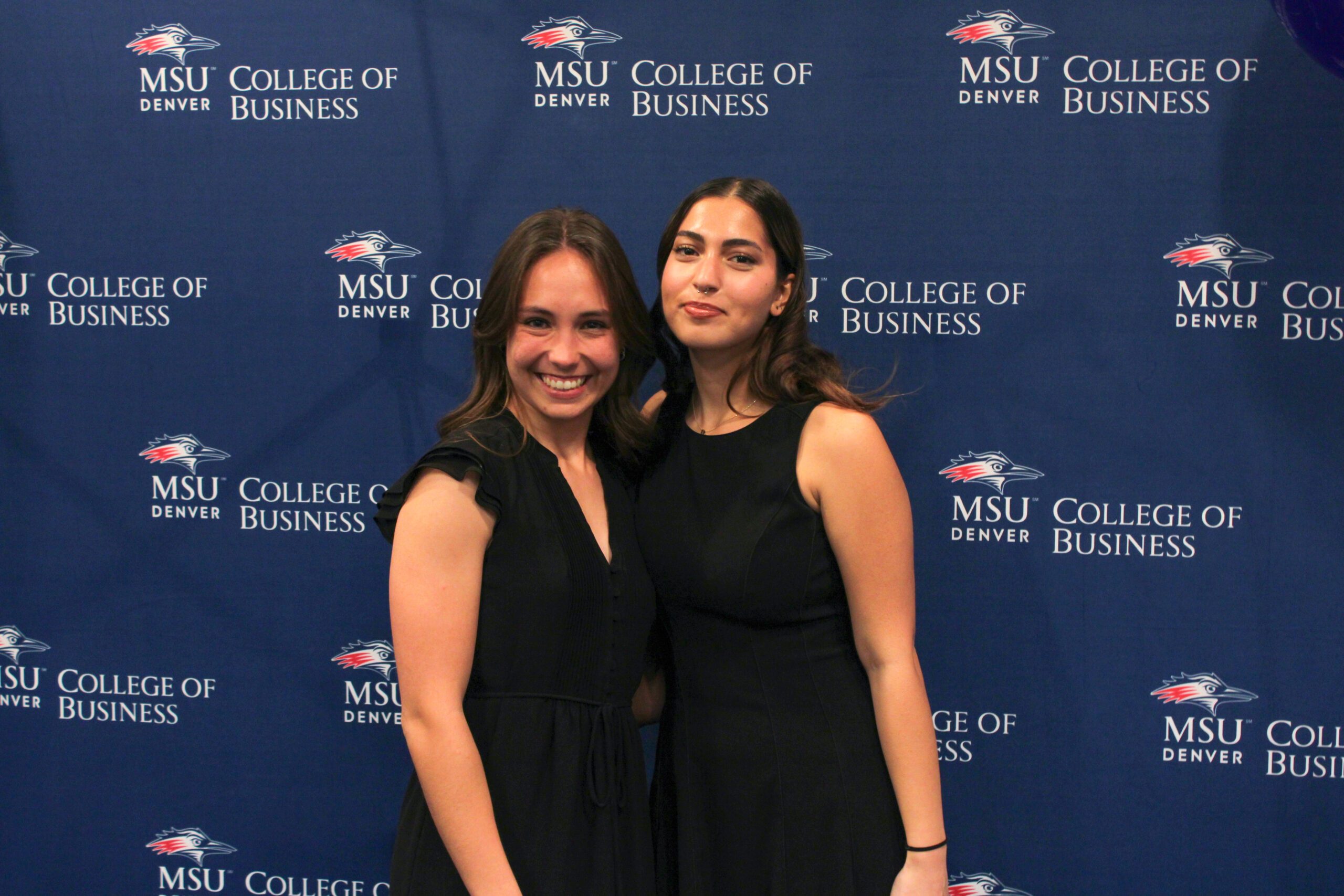 Outstanding student ambassadors Rylie Barden and Nour Itani