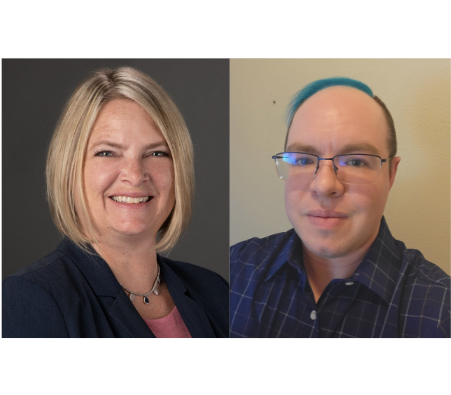 two headshots next to each other of Dr. Kristina Kesselring & current MPAcc student, Cole Teare (co-authors of publication)