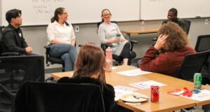 SP'26 New MPAcc Student Orientation - 4 panelists in front of room