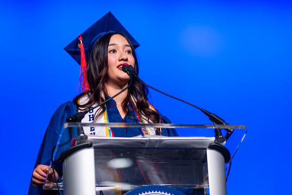 A photo of Meidi Reyes, the Fall 2025 Provost's Award Recipient