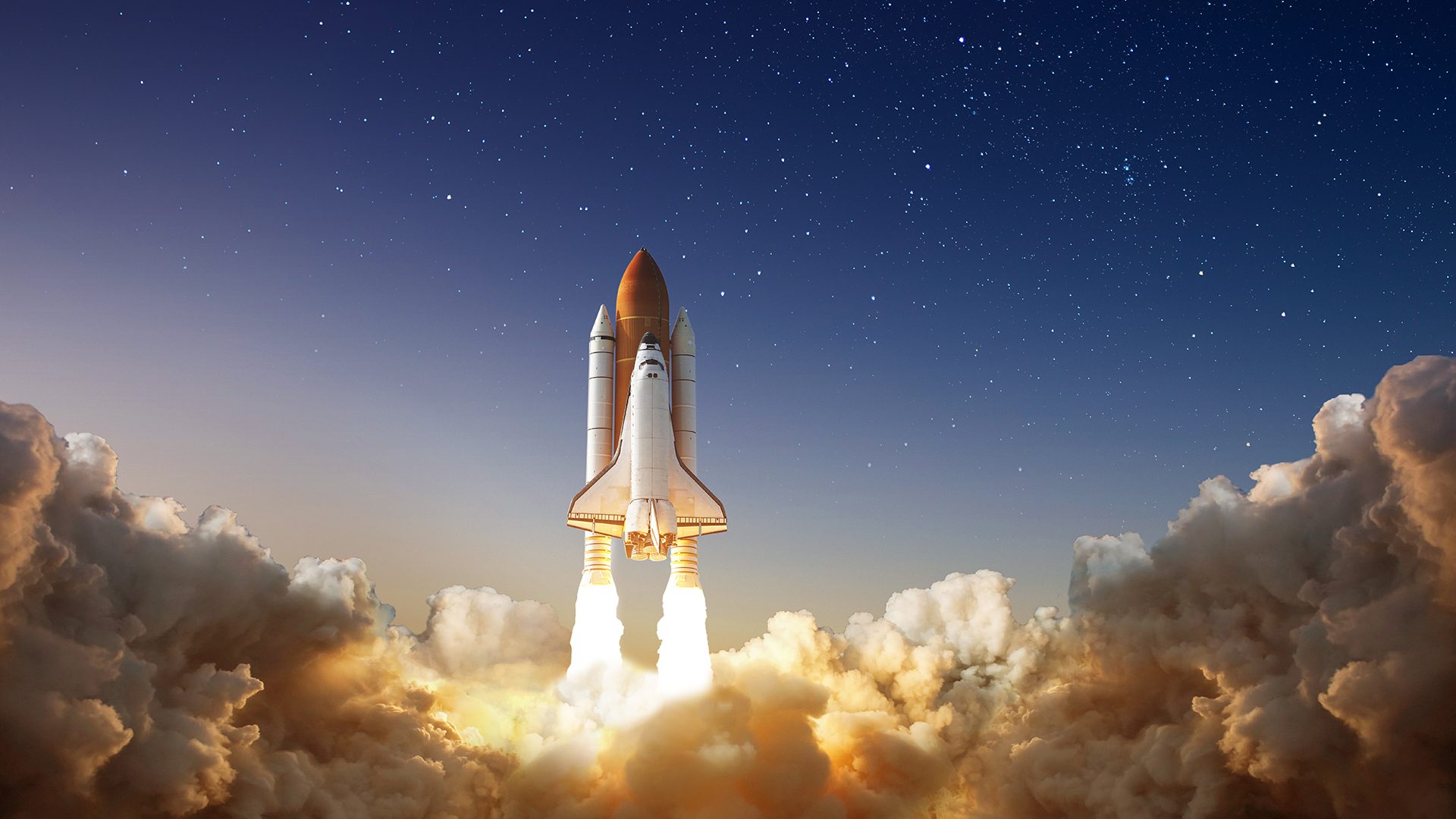 Space Shuttle Atlantis launching