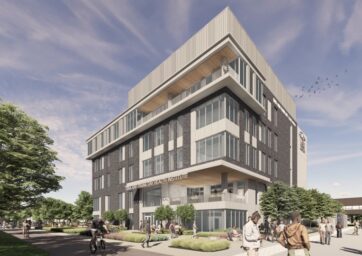 New rendering of the Gina and Frank Day Health Institute tower