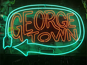 Neon sign that reads 