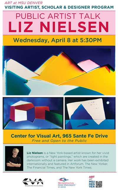 Public Artist Talk with Liz Nielsen Wednesday, April 8 at 5:30 PM