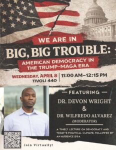 We're in Big Big Trouble Flyer for event on April 8, 2026 11am - 12:15pm in Tivoli 440