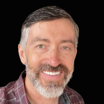 Man in brown checkered shirt