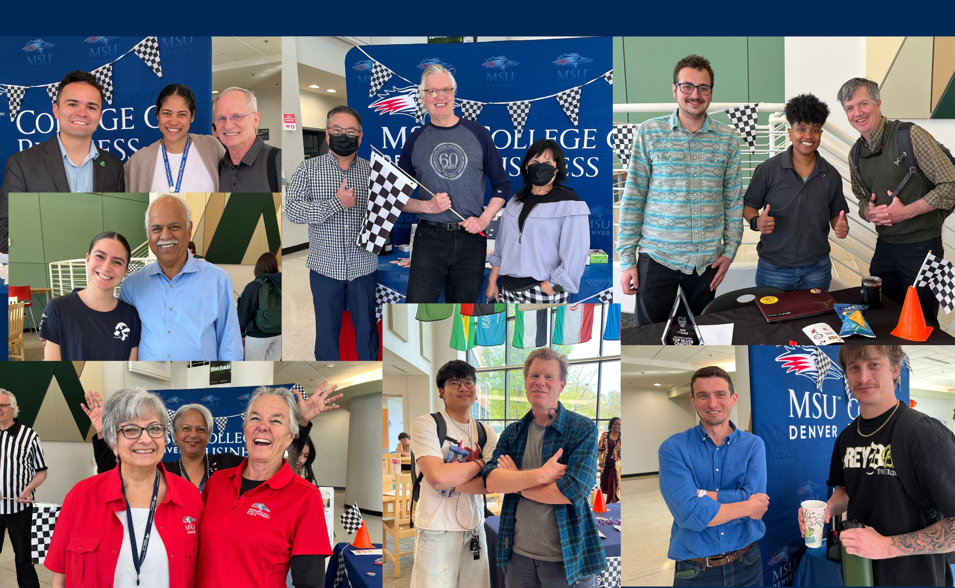 A collage of photos from the College of Business Connect Week