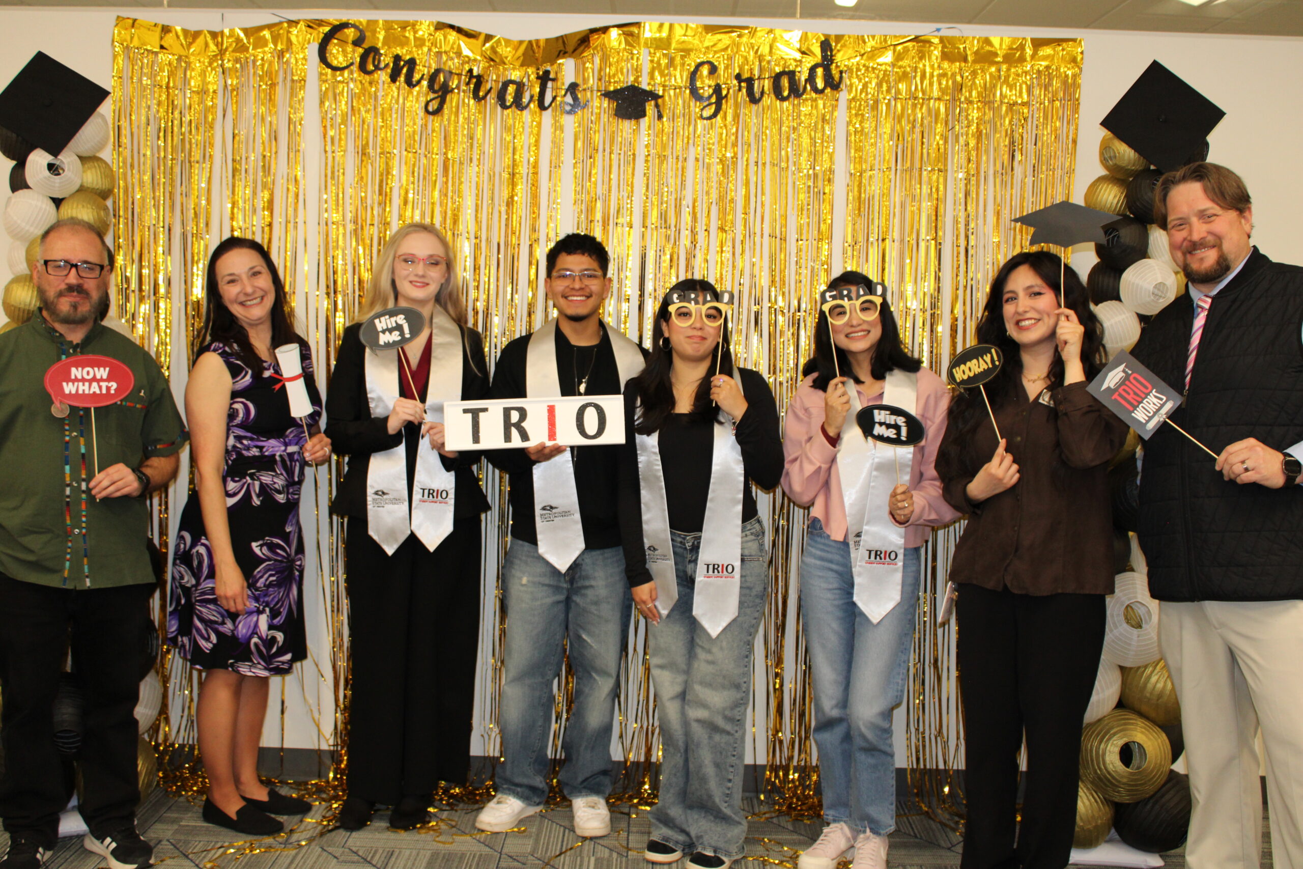Spring 26 and TRIO Staff posing for a picture together