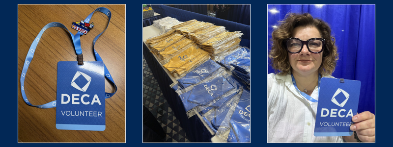 a collage of photos from DECA