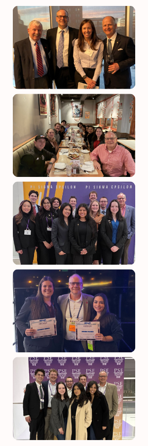 A collage of 5 photos of Clay Daughtrey