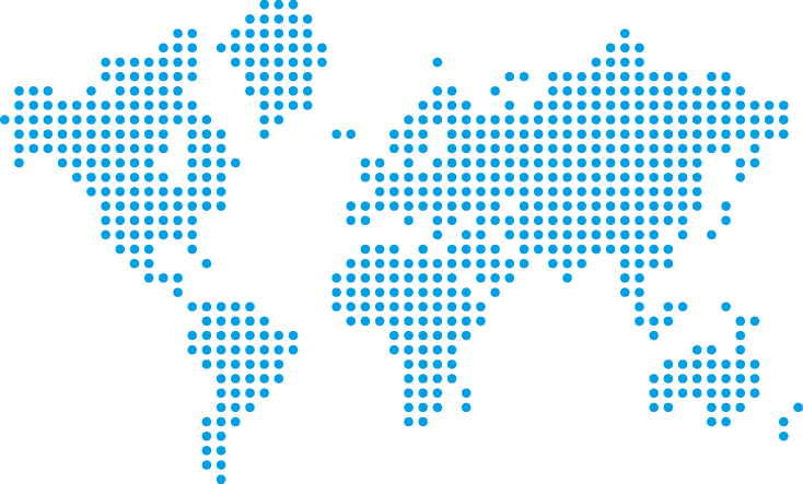 GAAD world map; abstract map in light blue dots
