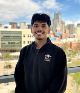 Photo of student employee Chris Gomez