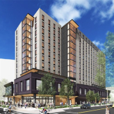The new MSU Denver Student Housing residence hall, Summit House, to break ground summer 2025. Renderings by SAR+ Architects