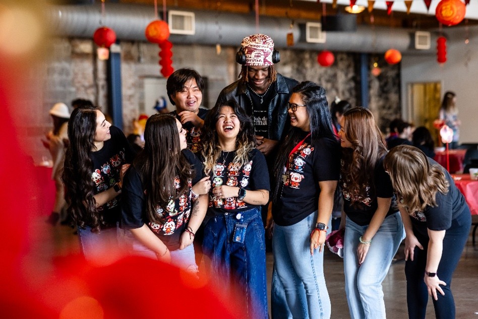 Group of students at Asian Pacific Islander heritage month event