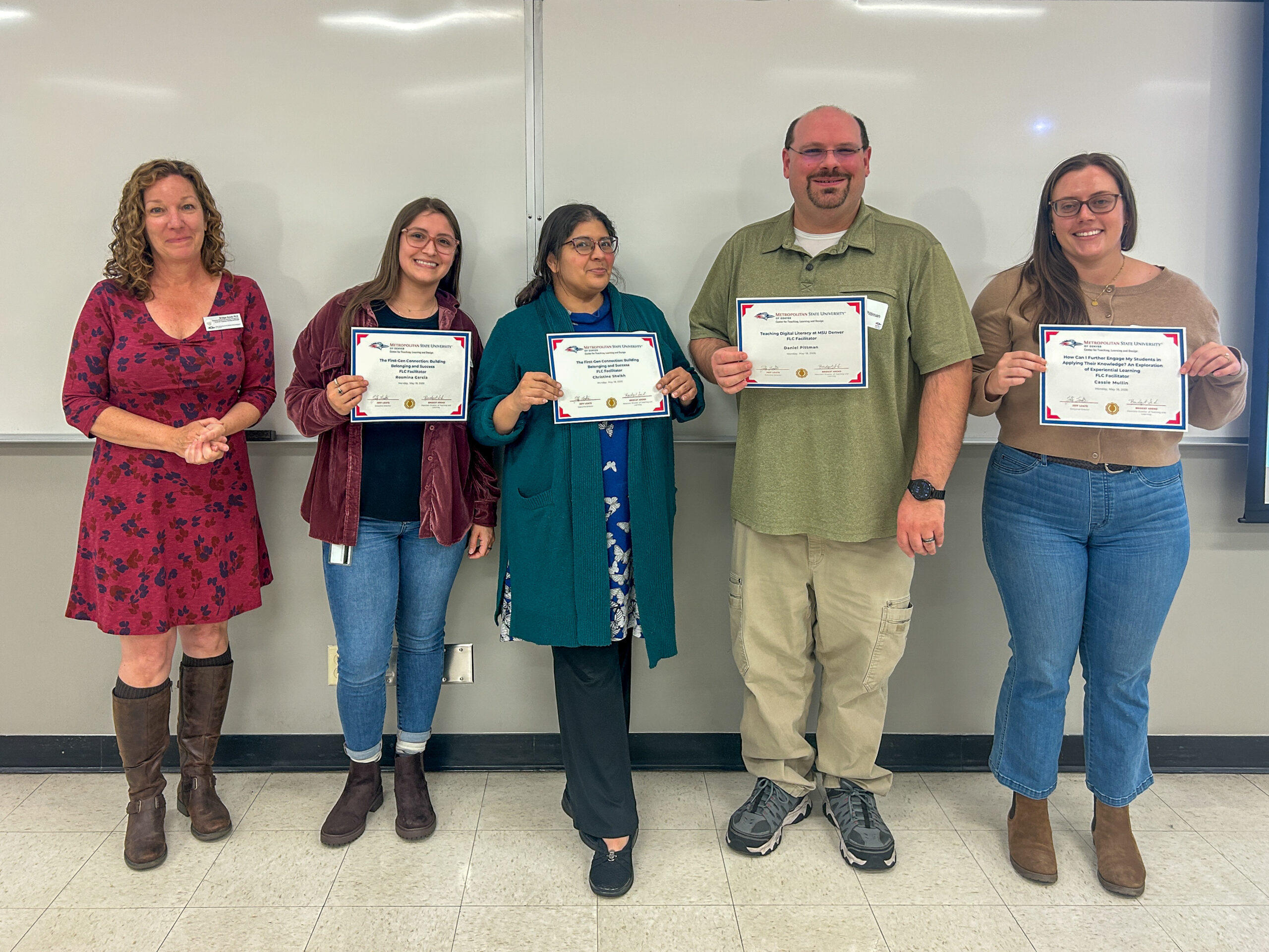 FLC Facilitators are recognized at Celebration of Faculty