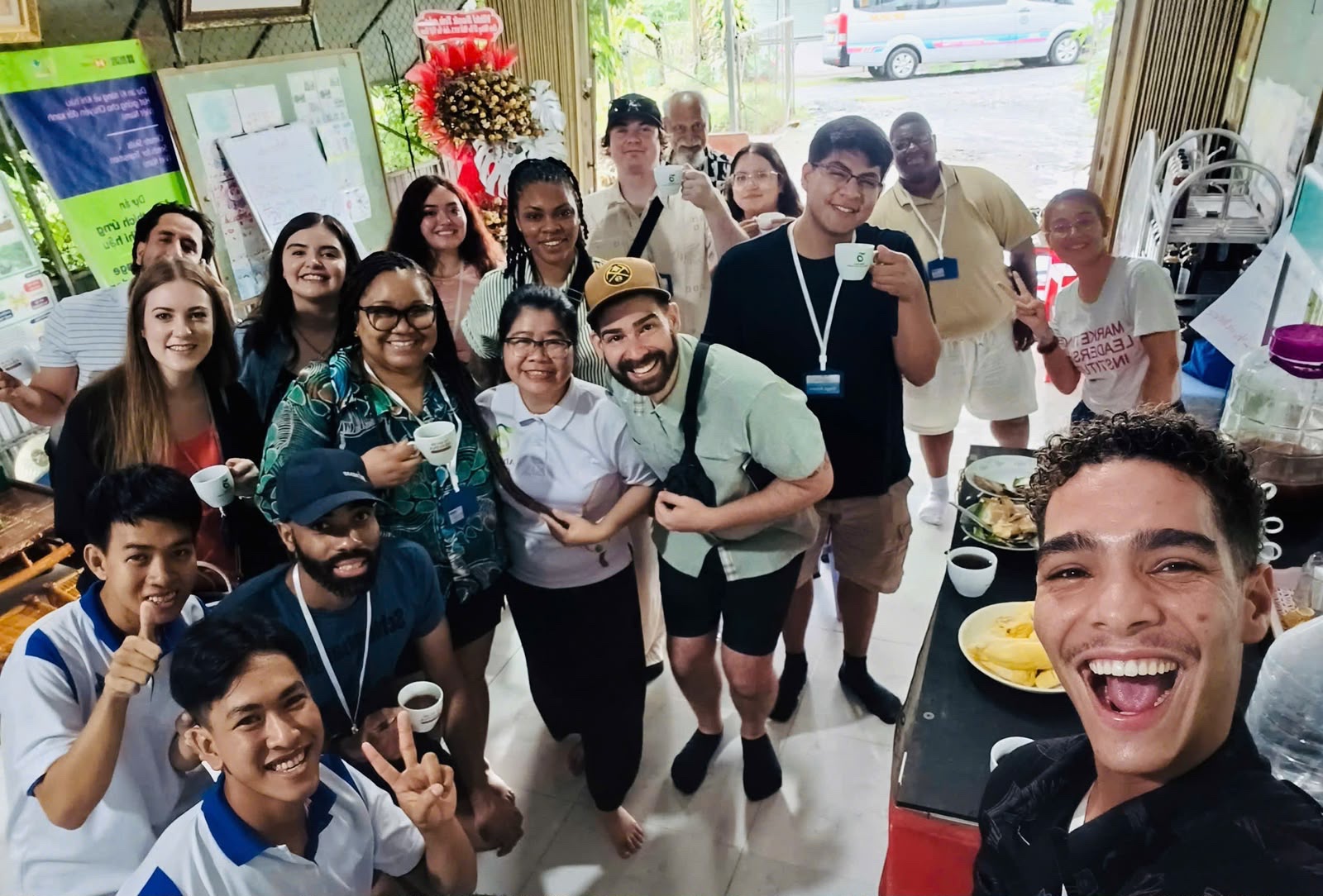 Group picture with the agriculture company in Vietnam.