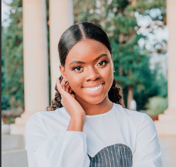 Woman smiling looking at camera