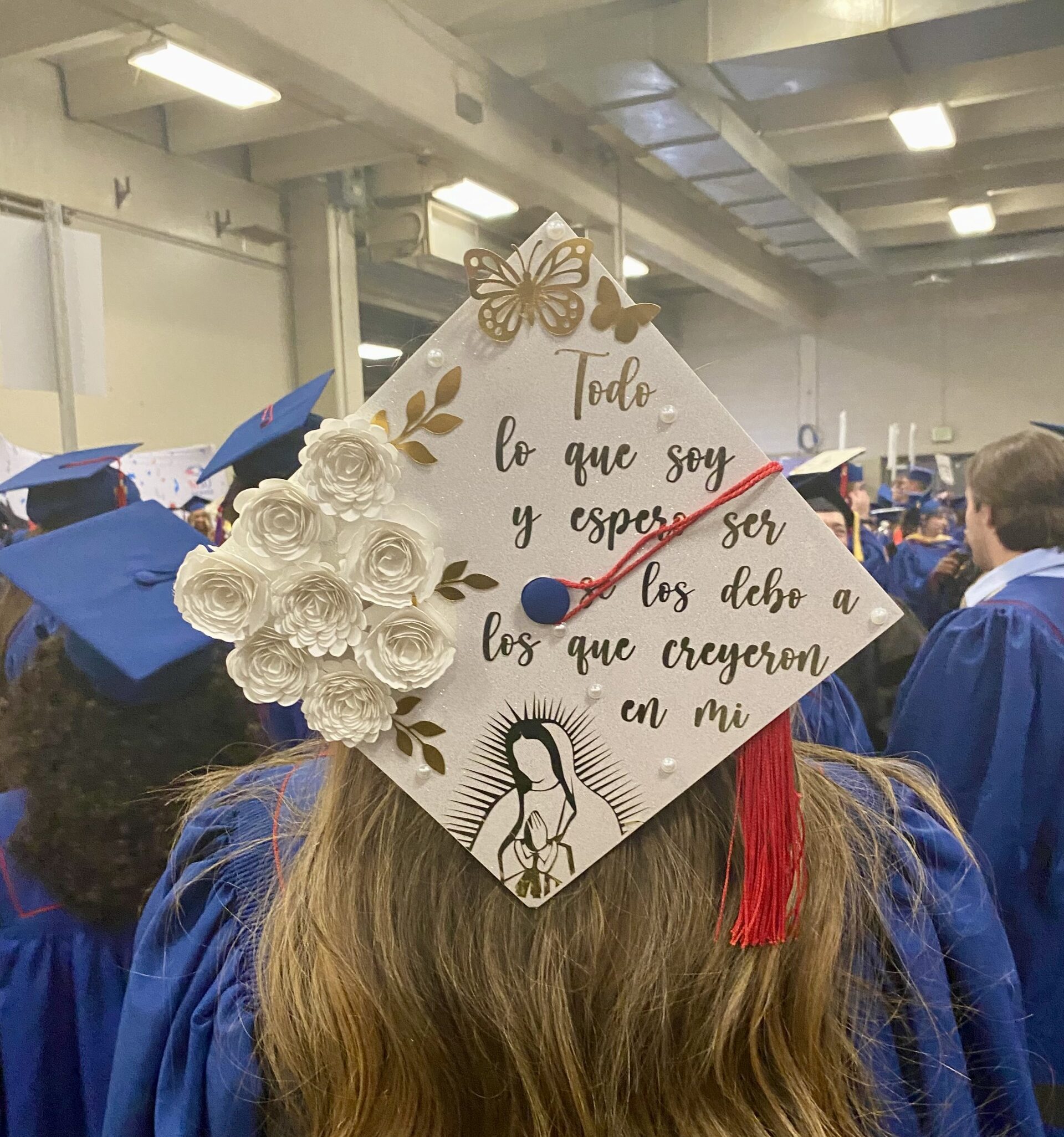 decorated mortar board at SP'26 Commencement Ceremony
