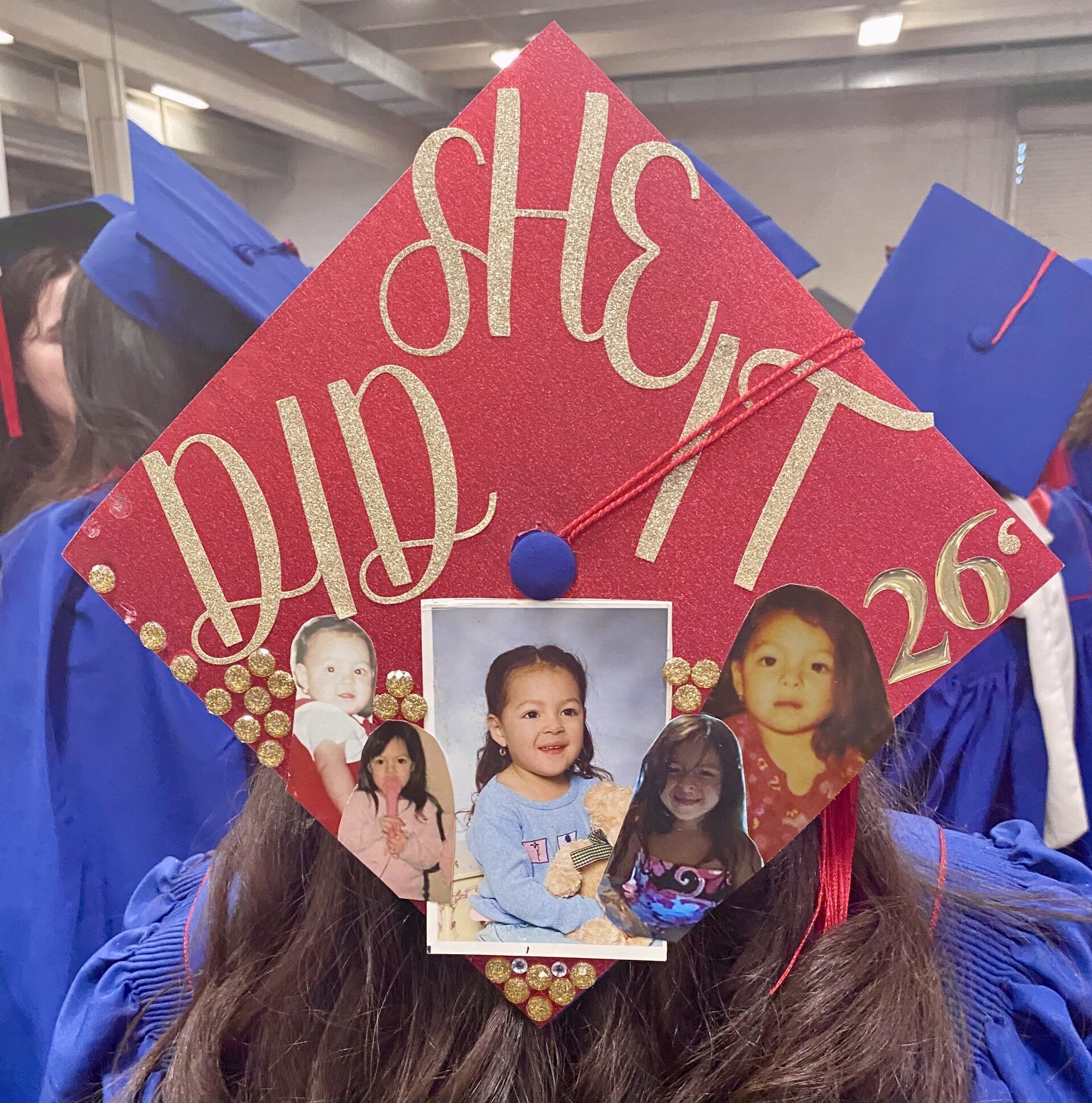 decorated mortar board at SP'26 Commencement Ceremony