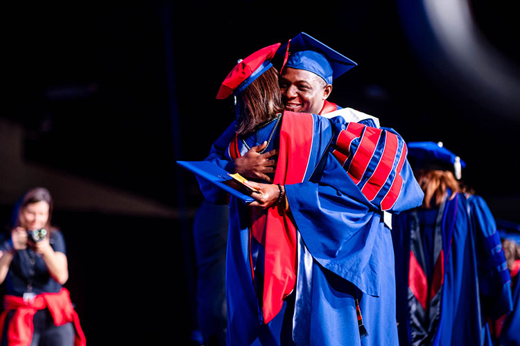 MSU Denver grad earns his diploma.