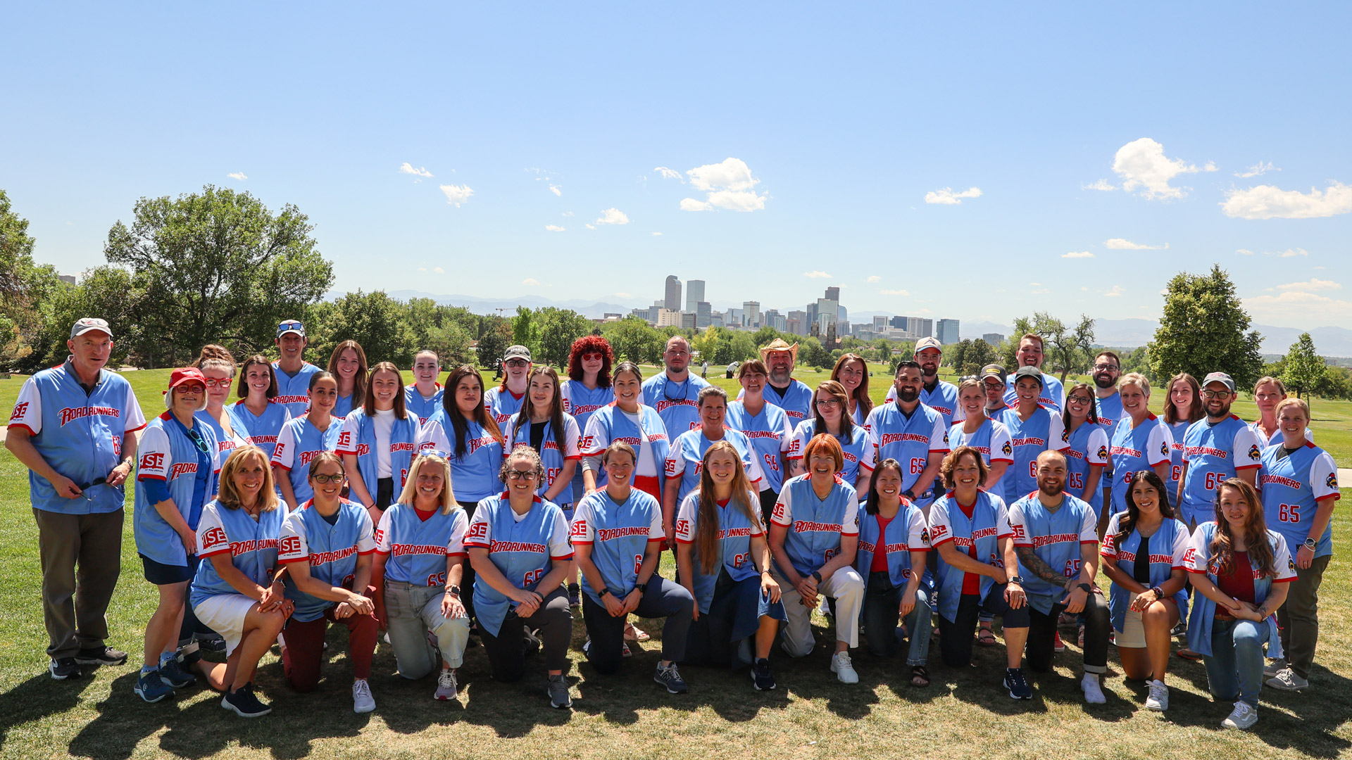 MSU Denver University Advancement staff photo at City Park Golf Course