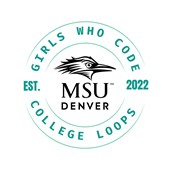 Girls Who Code College Loops MSU Denver Student Chapter logo
