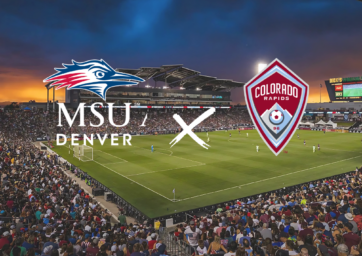 MSU Denver times Colorado Rapids Graphic