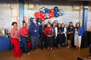 Alumni award recipients in the Turnhalle