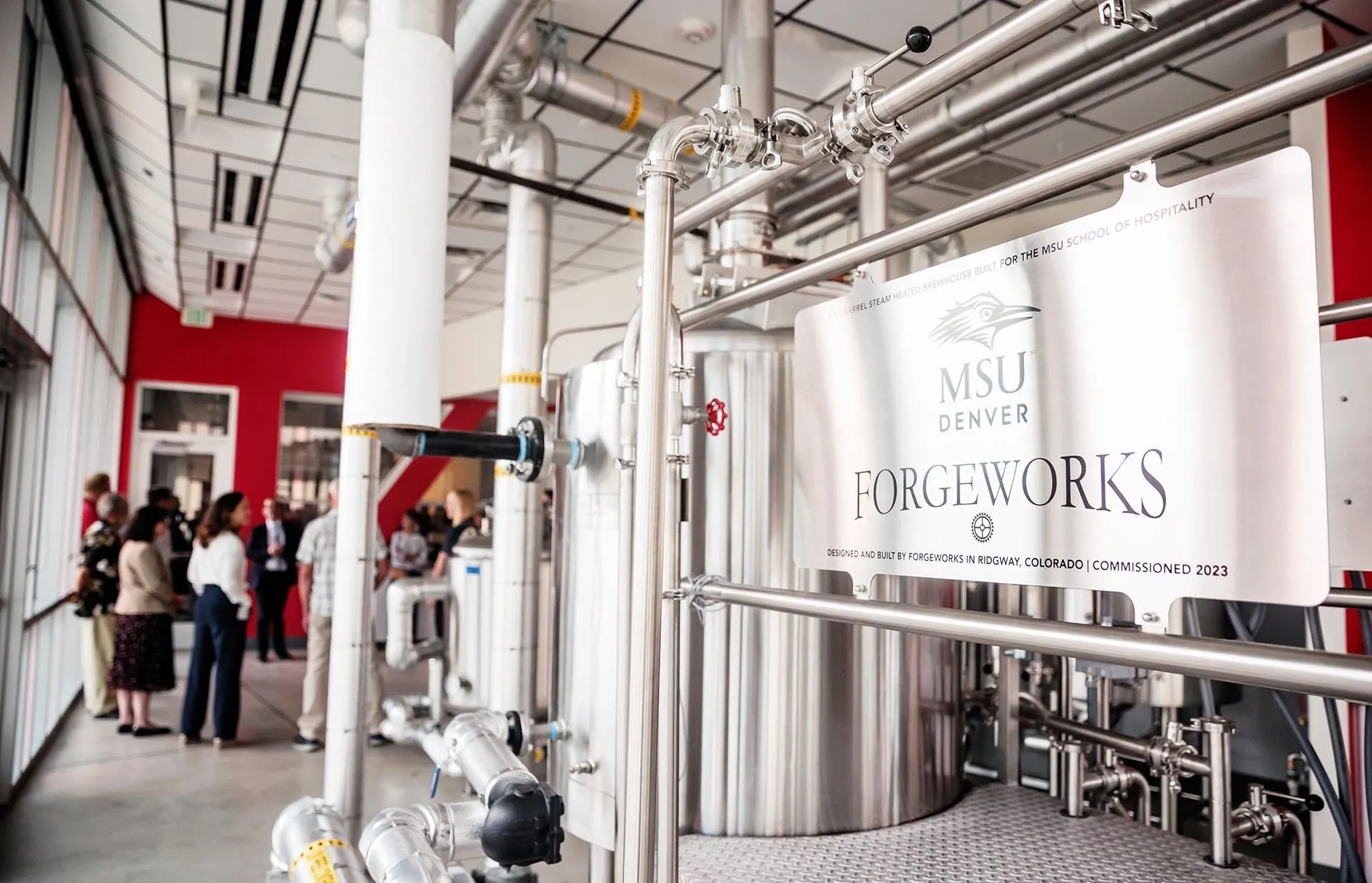 The new lab features the kind of 3½-barrel commercial brewing system used in many small to medium-size breweries. Photo by Alyson McClaran