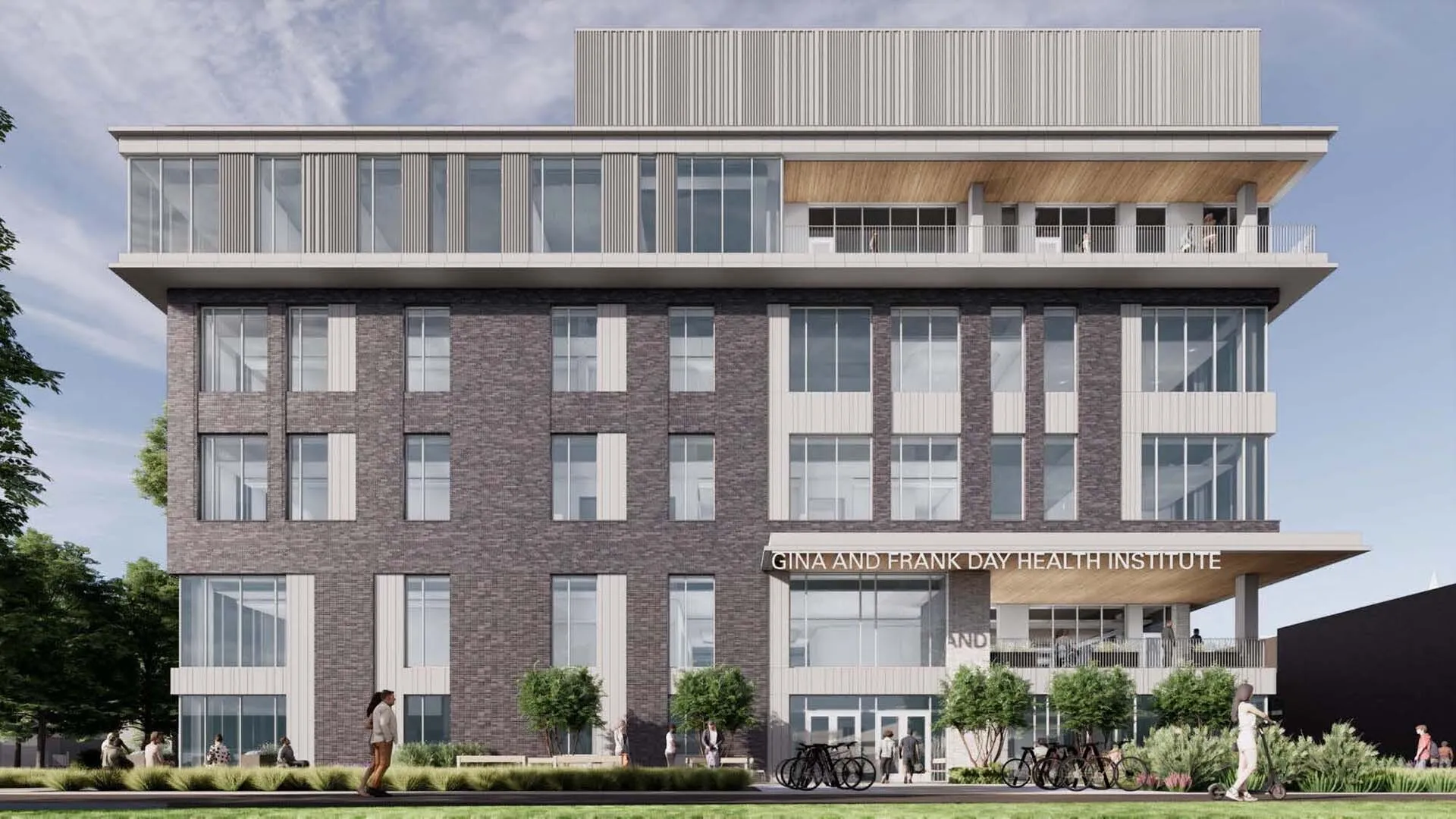 A rendering of the Gina and Frank Day Health Institute.