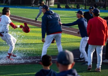 Roadrunners Baseball Walk Off Homerun Celebration