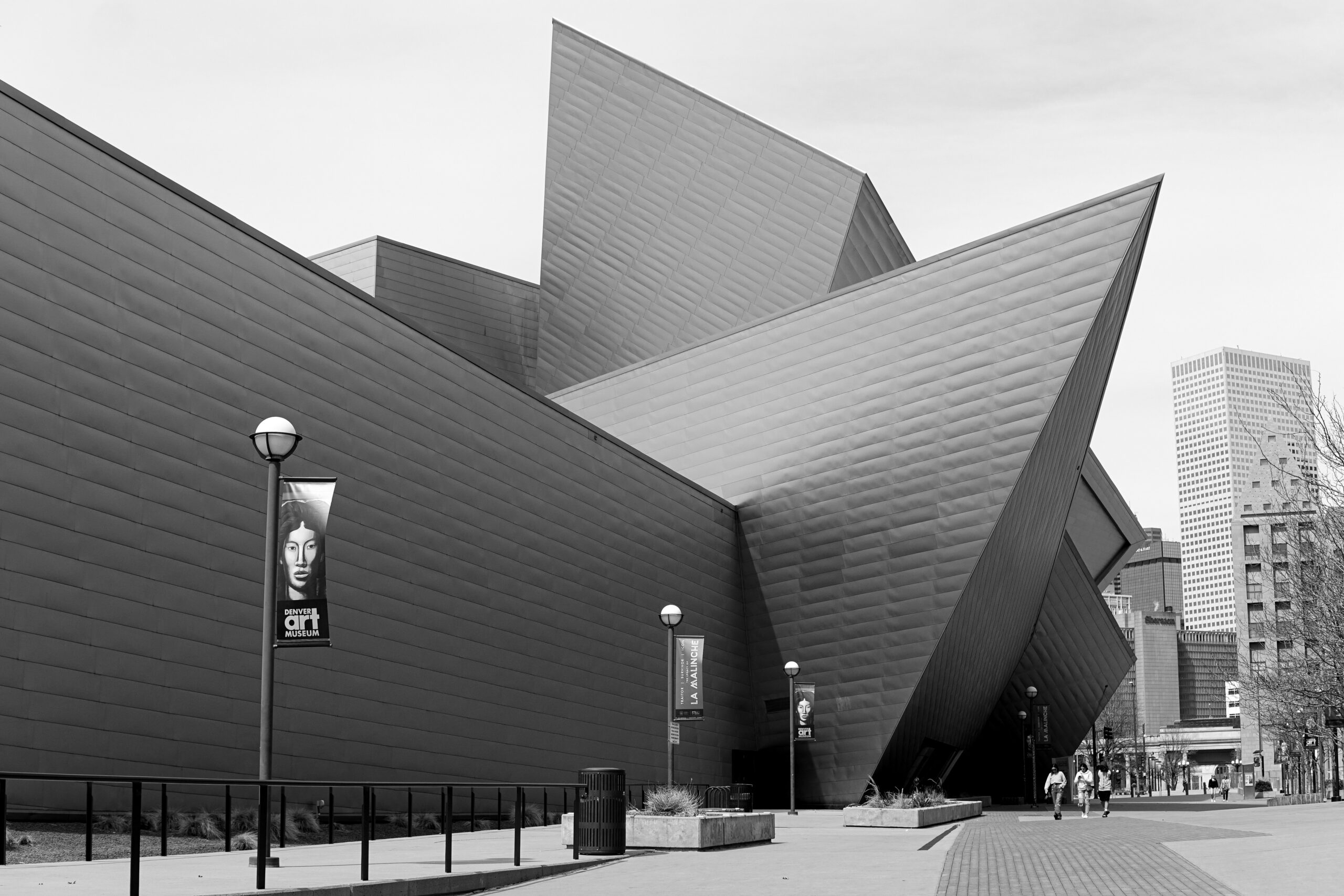 The building exterior of the Denver Art Museum.