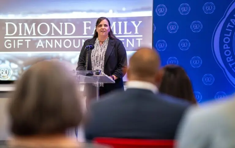 Alumna Tristin Lawrence talks about her journey at MSU Denver and in the hospitality industry. Photo by Josh Geurink