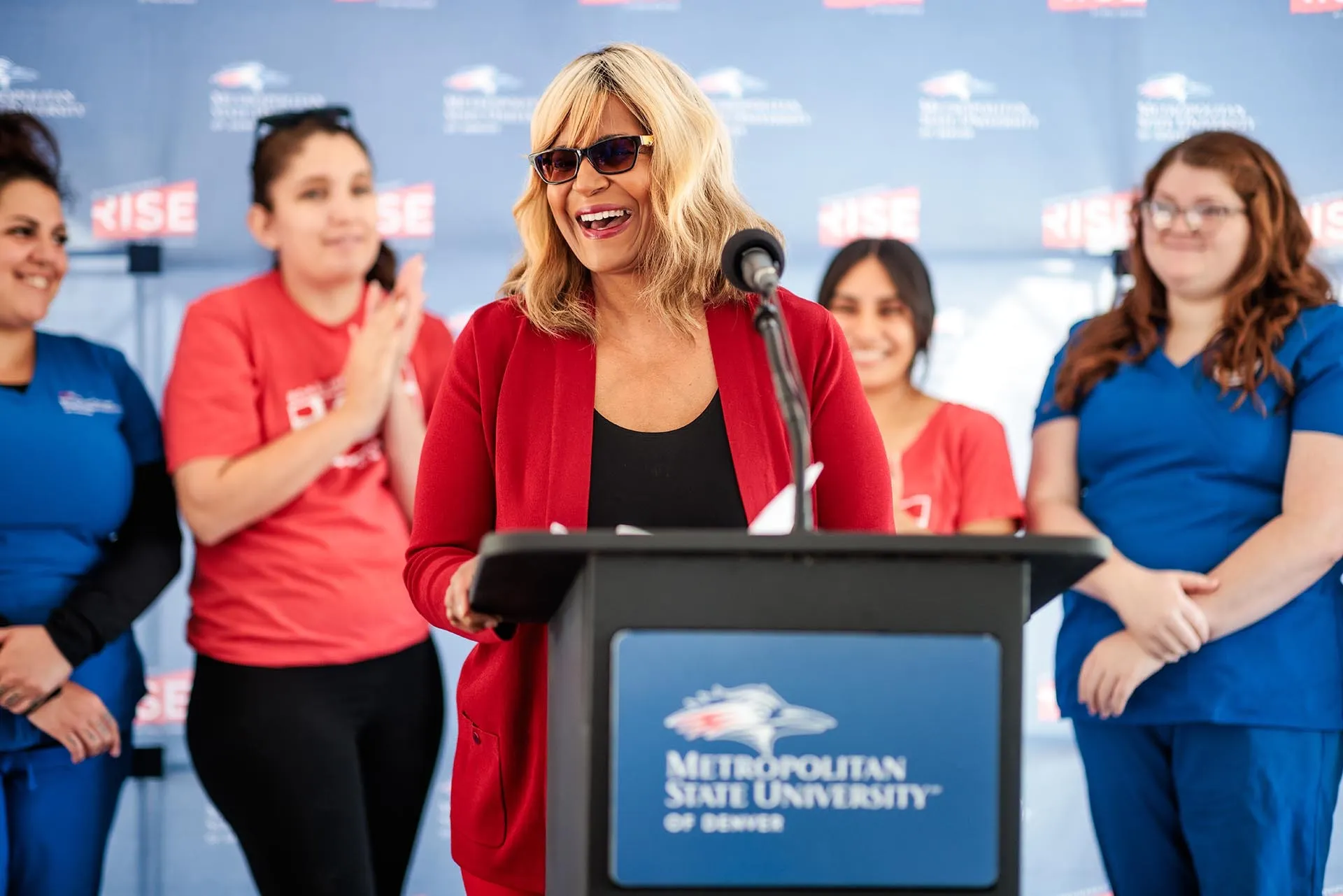 Dawn Bookhardt, attorney and longtime MSU Denver supporter donated $1 million to the Health Institute. Photo by Alyson McClaran