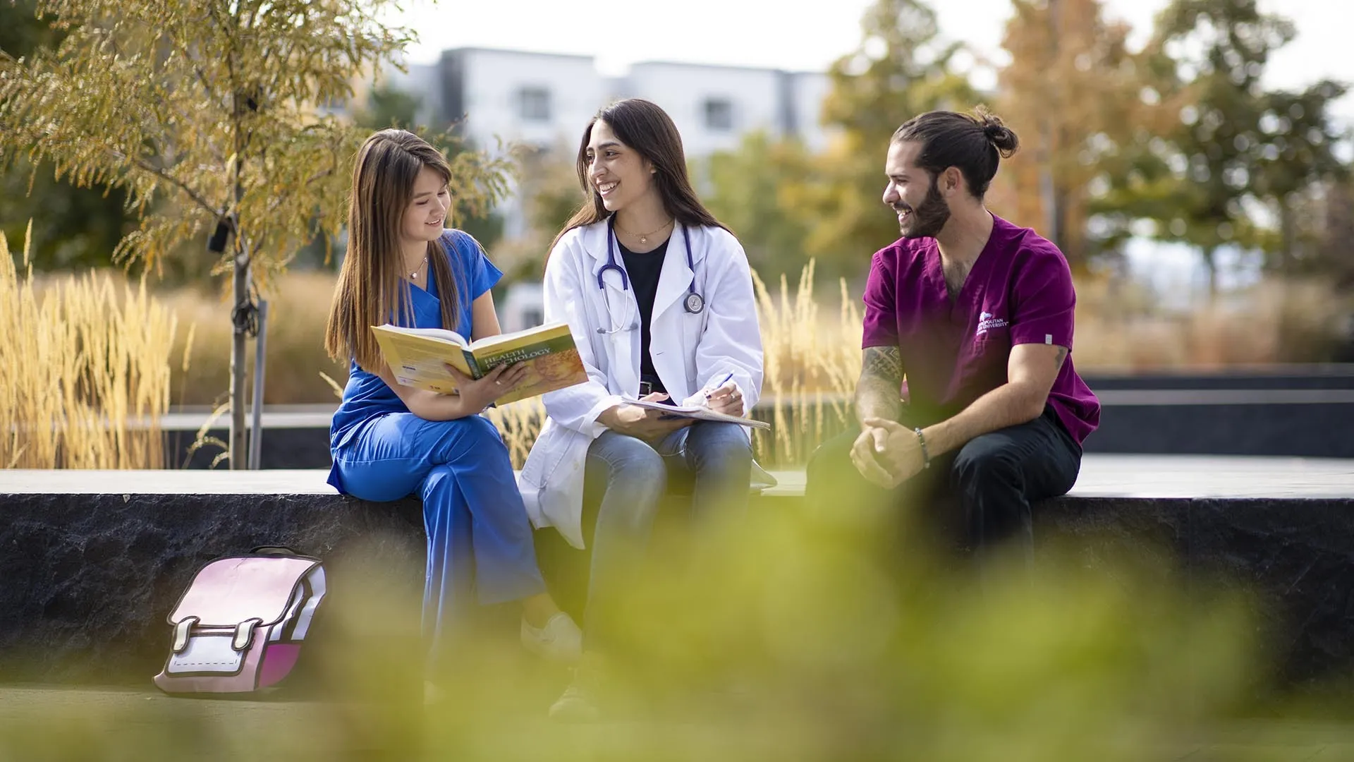 Health Professions students study on campus. Photo by Alyson McClaran