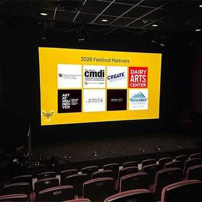 Memesis's sponsor screen, shown in a theater setting, including DEAP Art wordmark.