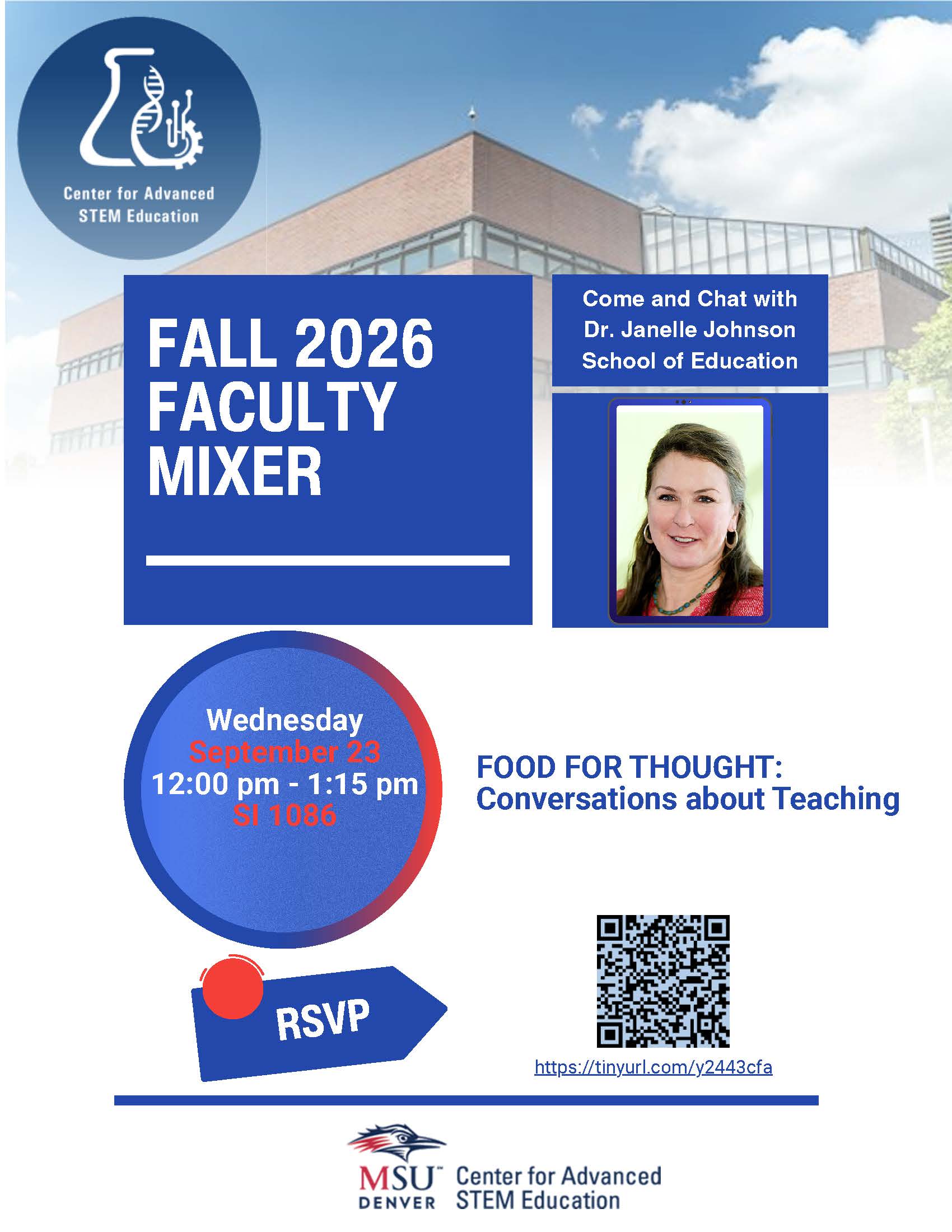 2026 Faculty Pedagogy Mixer Flyer